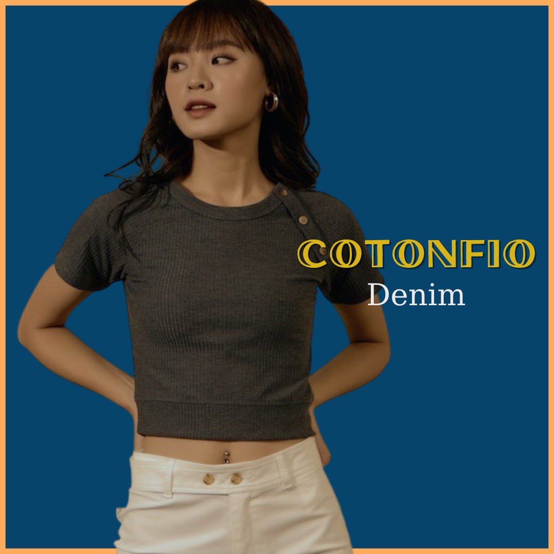 Áo croptop nữ vài thun steampunk style – Áo thun nữ gân – PHA41 – Cotonfio