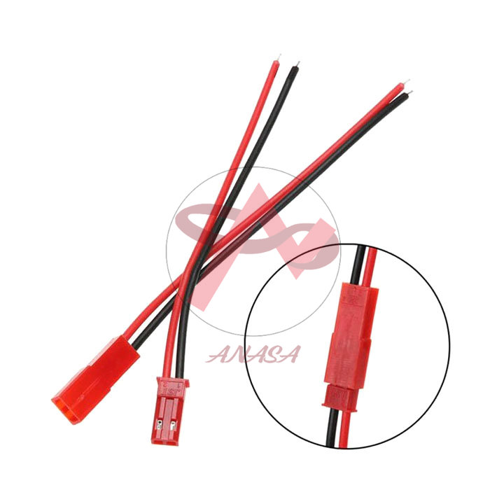 1 cặp dây kết nối jack jst cho pin lipo 1s 2s