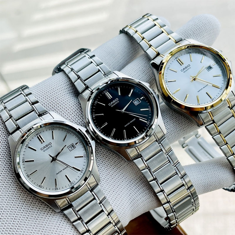 Đồng hồ casio nam MTP máy pin vỏ thép không gỉ sang trọng
