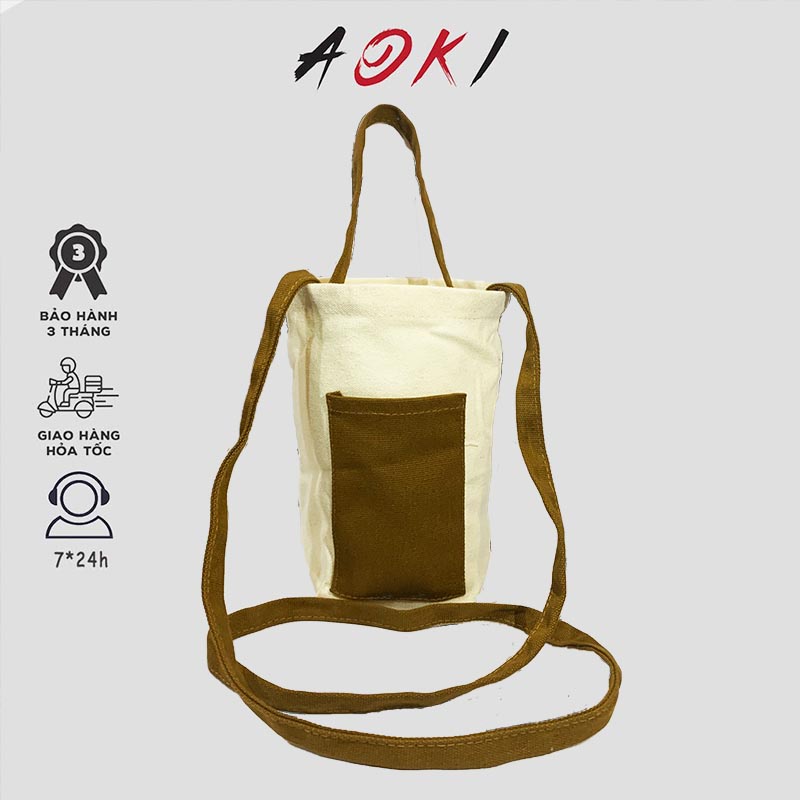 Túi Đựng Bình Nước XinhStore Mẫu Trơn