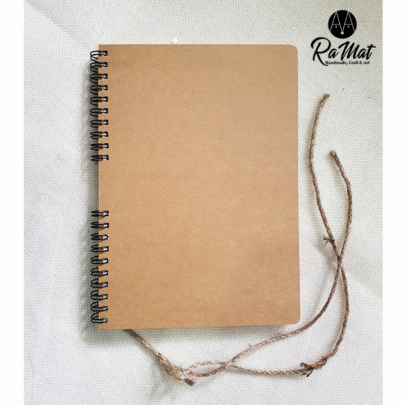 Sổ lò xo vintage gáy chia đôi size a5