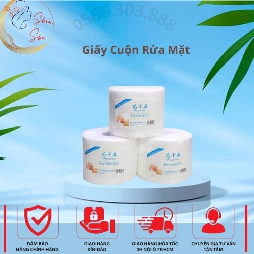 Giấy Cuộn Rửa Mặt | giấy cuộn chuyên dùng cho spa thẩm mỹ viện vvv