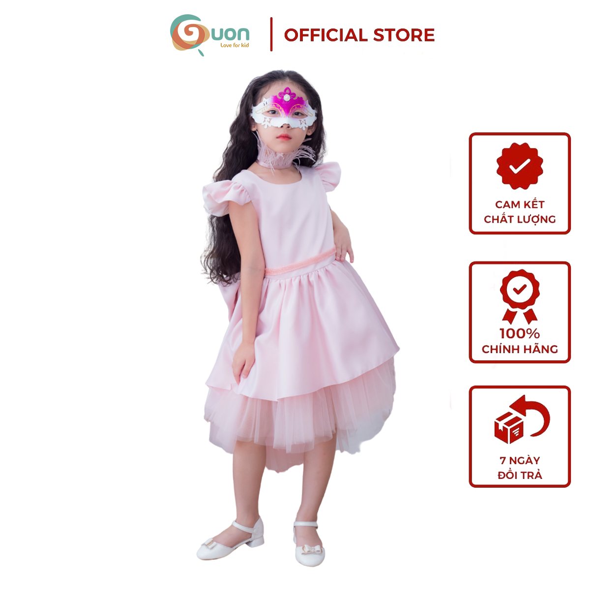 Đầm công chúa trẻ em guon dạ vũ lụa cao cấp cho bé 3 4 5 6 7 8 tuổi