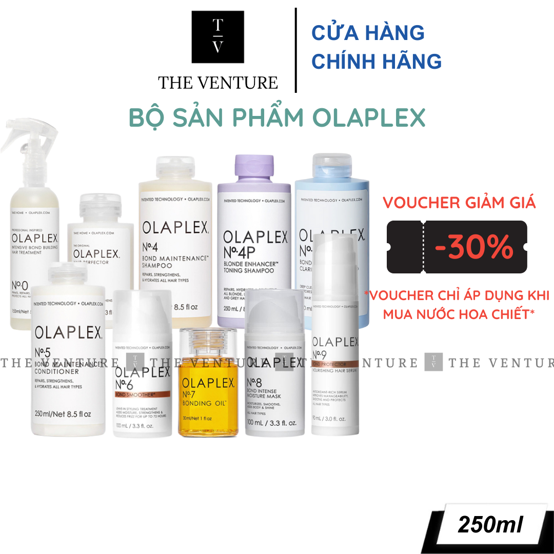 HOÀN TIỀN 15% - Bộ Sản Phẩm Phục Hồi Hư Tổn Tóc Olaplex No.0 No.3 No.4 No.5 No.6 No.7 No.8