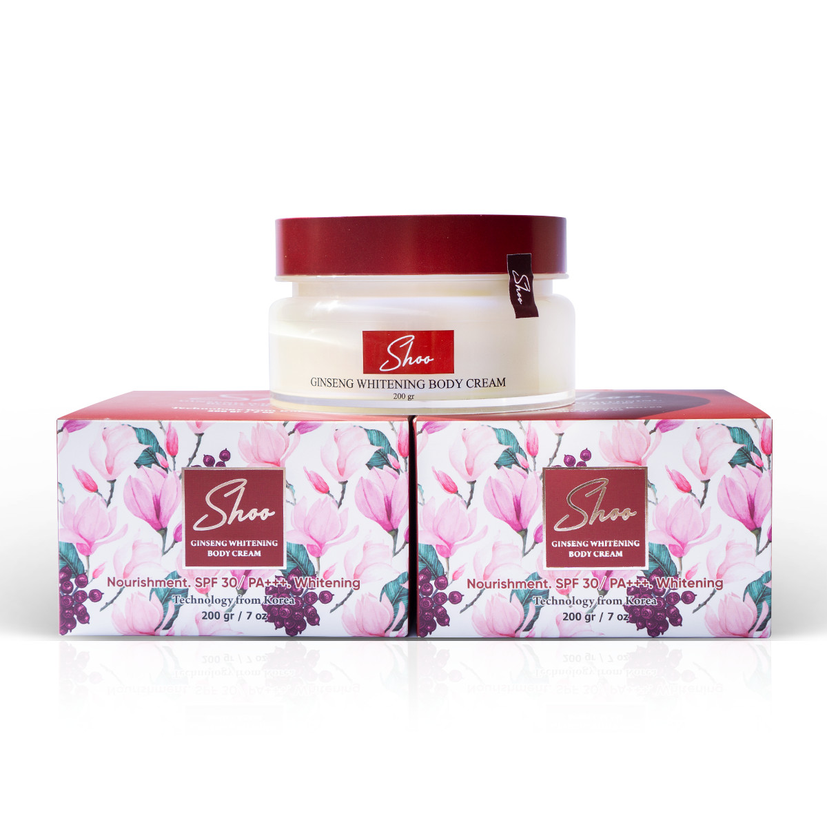 Kem Body trắng da nhân sâm Shoo 200gr - 7 ngày nâng tông sáng da mịn màng