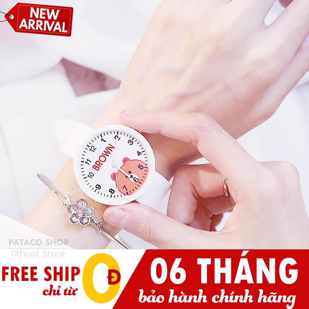 Đồng hồ nữ, Đồng hồ thời trang Candycat C03, Dây silicon tuổi teen, Mặt gấu đáng yêu ,siêu đẹp