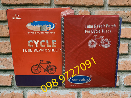 Miếng vá xe ruột, vá săm xe máy oto, vá ép nhiệt (kích thước 297 x 209mm) (Bịch miếng)