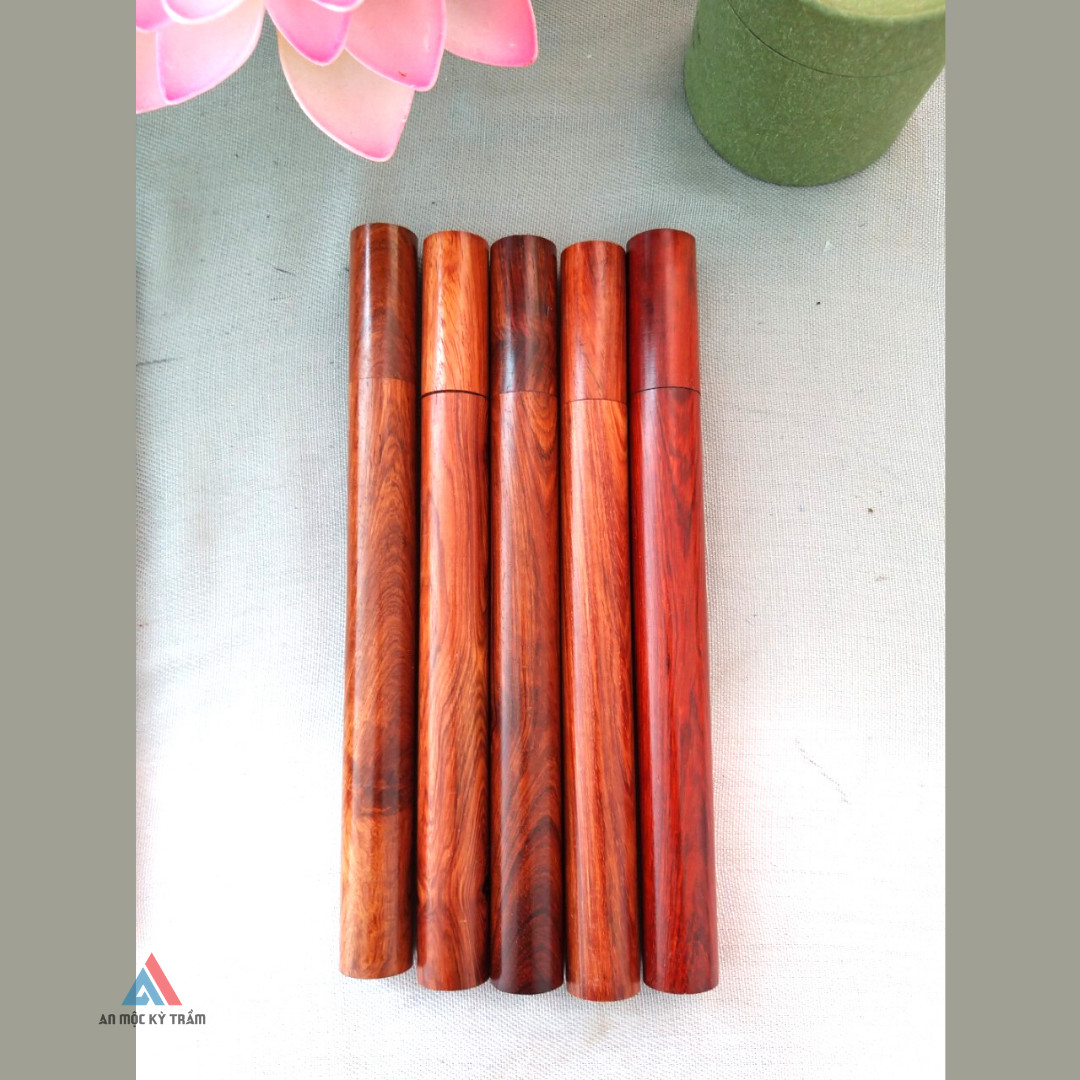 [HCM]Ống Đựng Và Bảo Quản Hương Bằng Gỗ Hương Cao Cấp (ỐNG ĐỰNG NHANG KHÔNG TĂM) KHÔNG BAO GỒM HƯƠNG
