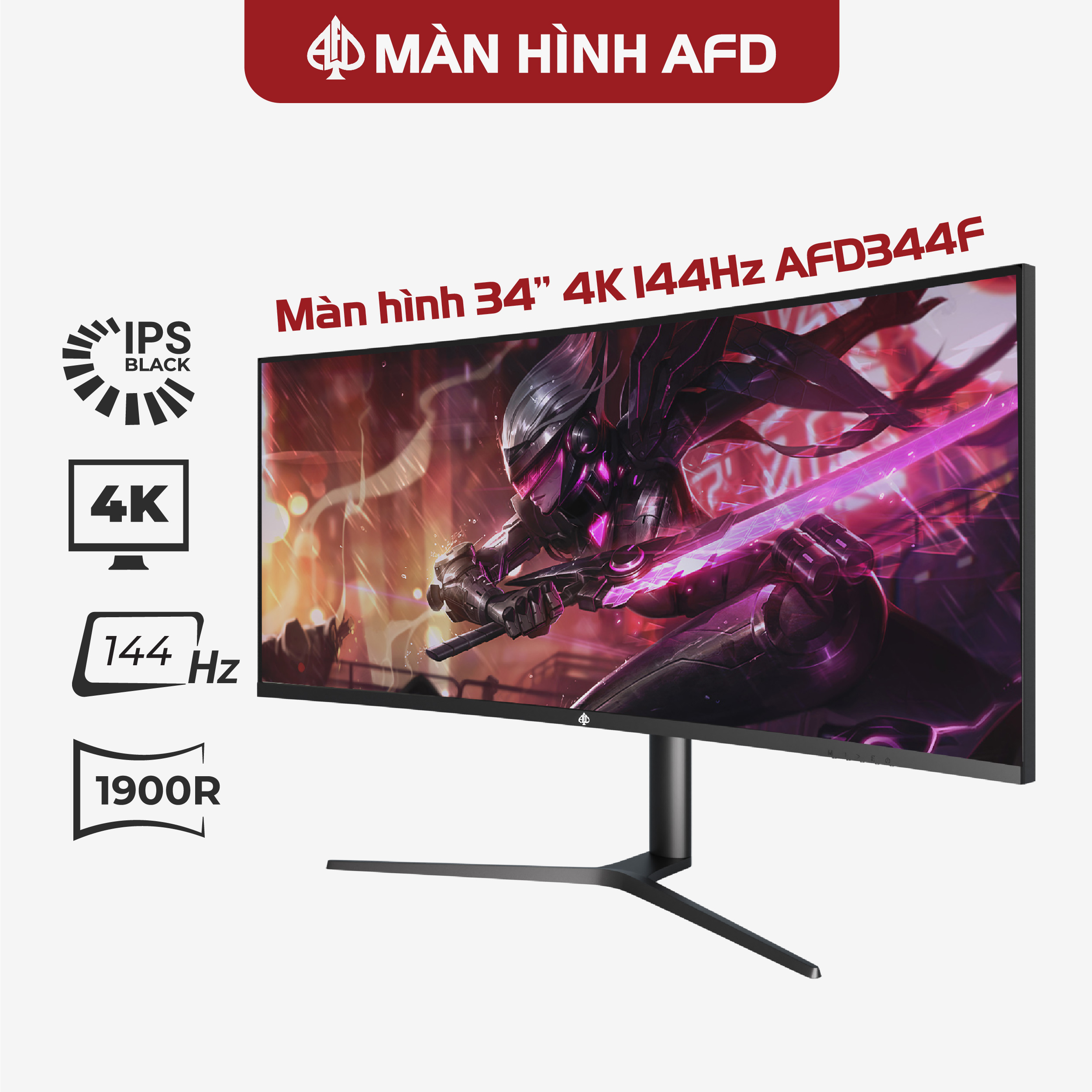 Màn hình máy tính 34inch 4K Black IPS AFD344F Hàng chính hãng