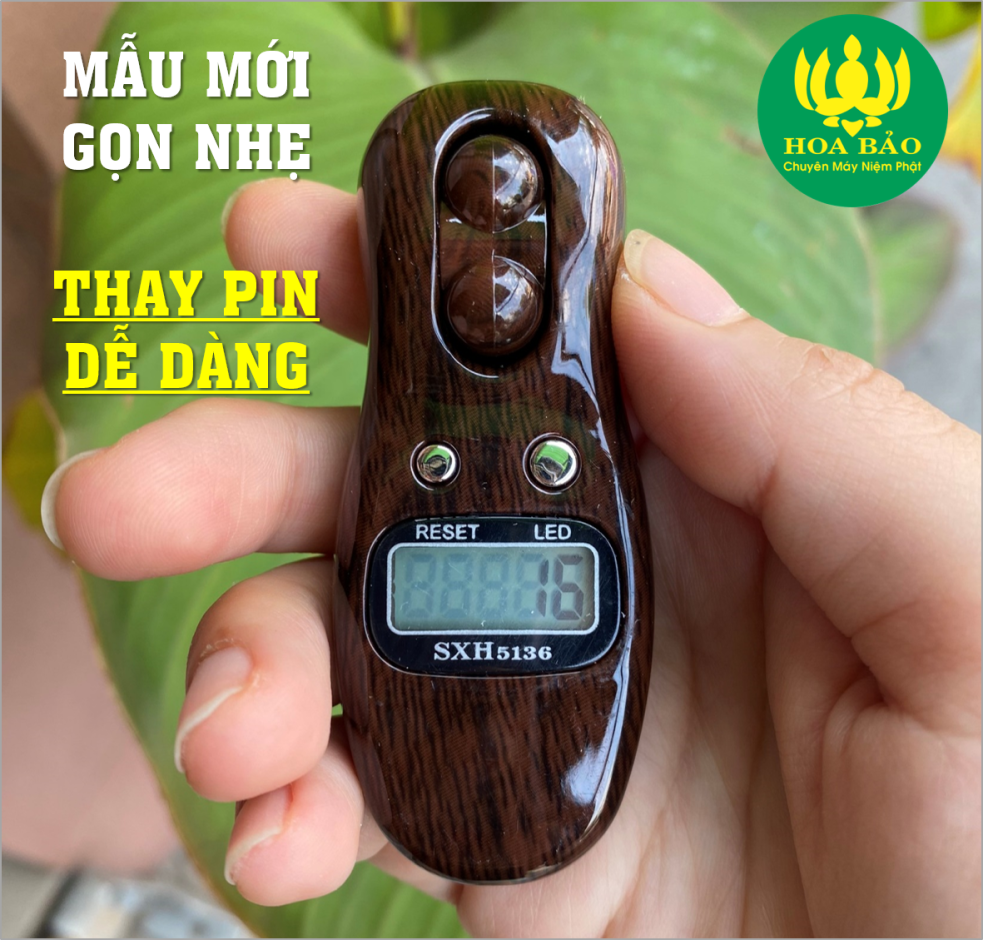 MÁY ĐẾM SỐ NIỆM PHẬT -  Dạng chuỗi Cao Cấp - Có Đèn Led 🙏