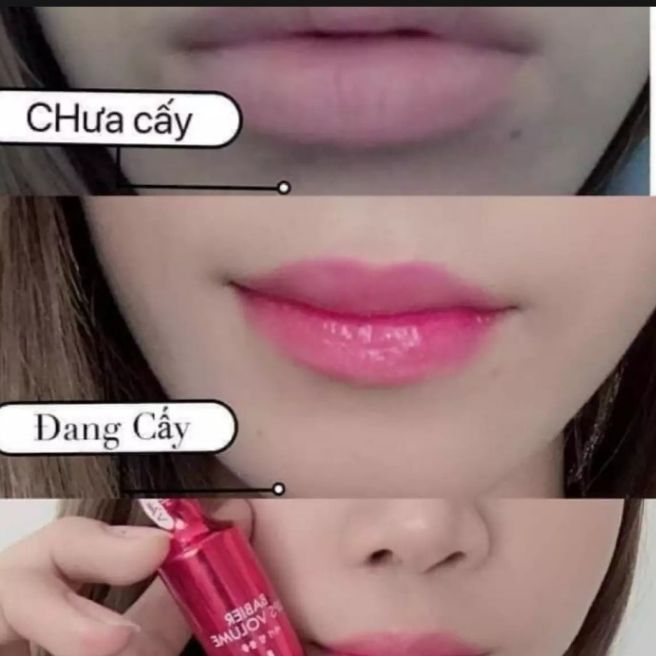 serum cấy màu môi. giúp môi căng mọng,hết thâm,hồng hào sau 7 ngày. tặng ngay 1 mặt nạ ủ môi