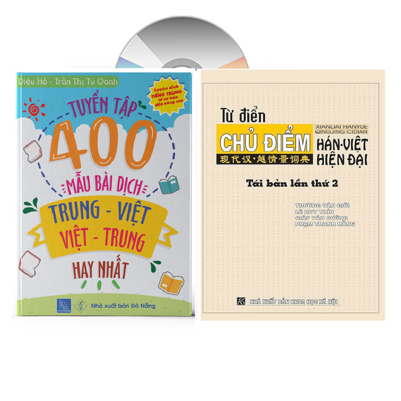 [HCM]Sách-Combo 2 Sách từ điển chủ điểm song ngữ Hoa Việt 25000 từ hơn 200 chủ đề lớn nhỏ (từ vựng đa chuyên ngành giày da may mặc xây dựng bất động sảnchứng khoán..+Tuyển tập 400 mẫu bài dịch Trung – Việt hay