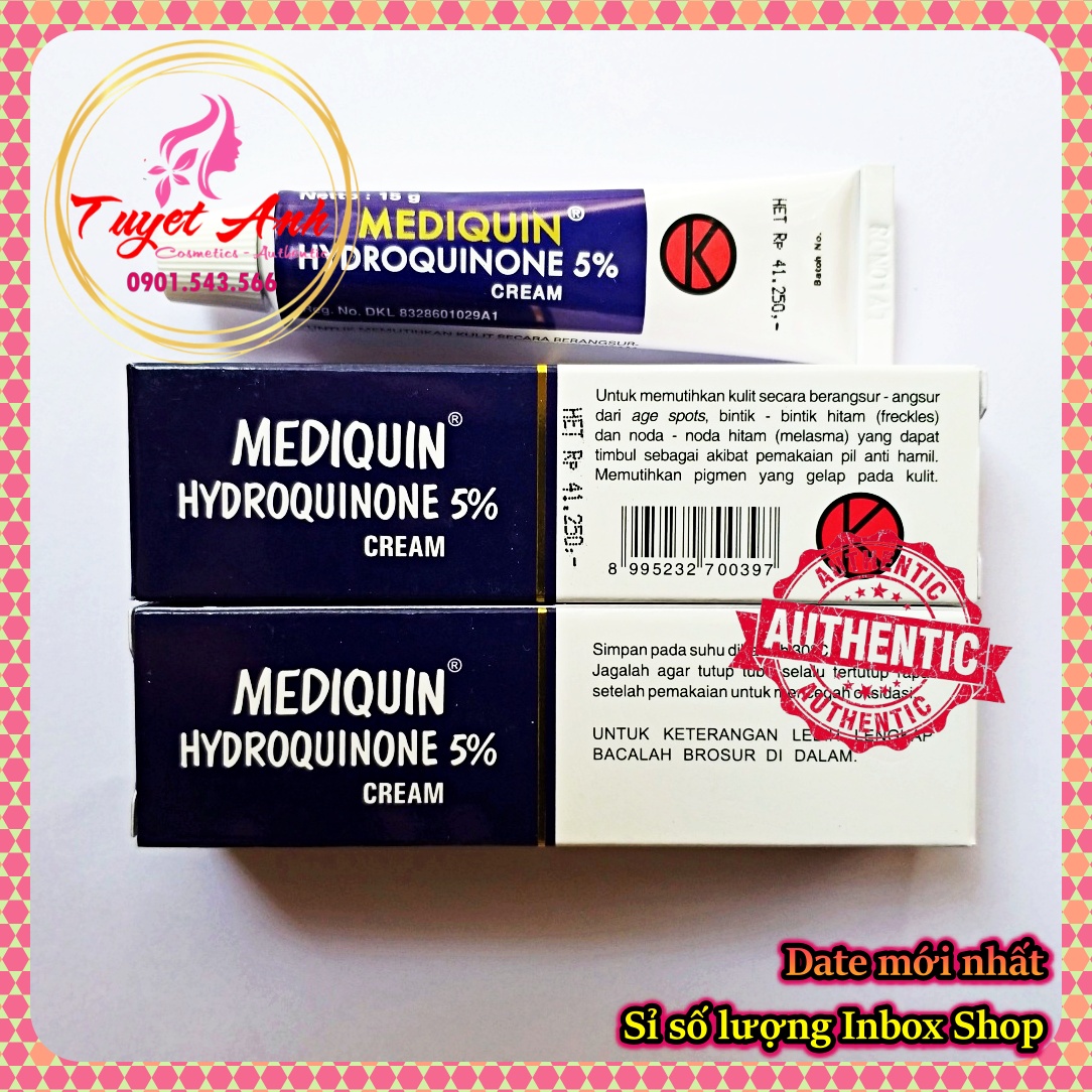 Mediquin - Hydroquinone 5% - Kem hỗ trợ giảm thâm, nám