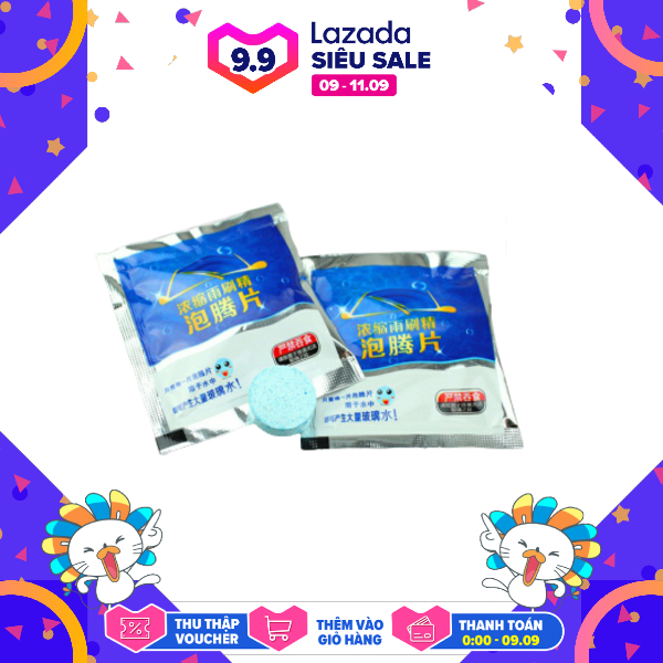 Combo 10 Viên Sủi Rửa Kính Ô tô Tiện Dụng Loại Tốt Giá Rẻ - 1 Viên Pha Được 4 Lít Nước Rửa Kính.