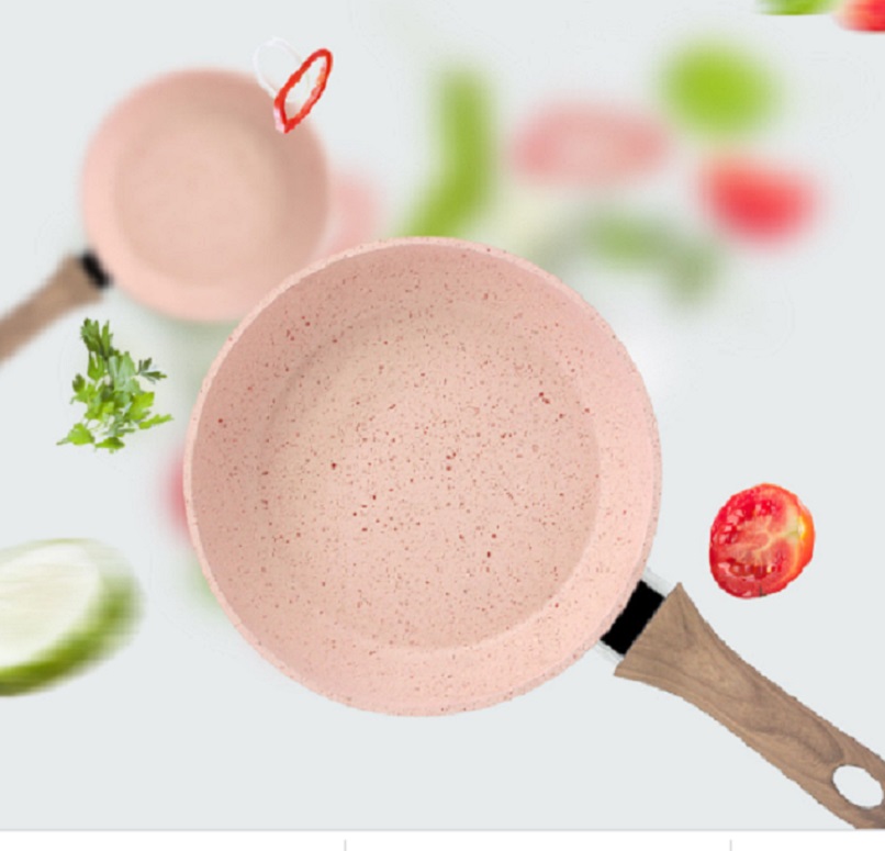 [HCM]Chảo đá chống dính XJ21-16cm - Chảo chống dính sâu lòng - Chảo đá hoa cương chống dính chống xước