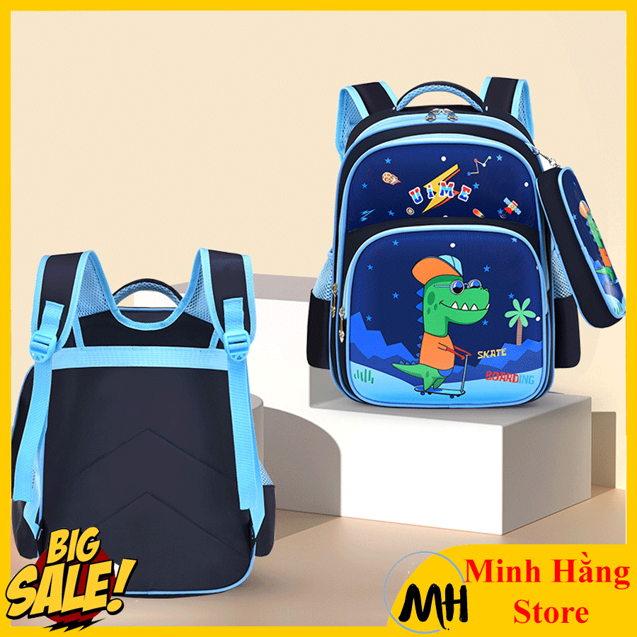 [LỚP 3 -LỚP 9] Balo có kèm túi ví đựng bút cho bé trai, bé gái đi học, cặp sách học sinh tiểu học, trung học chống thấm nước giá cực sale
