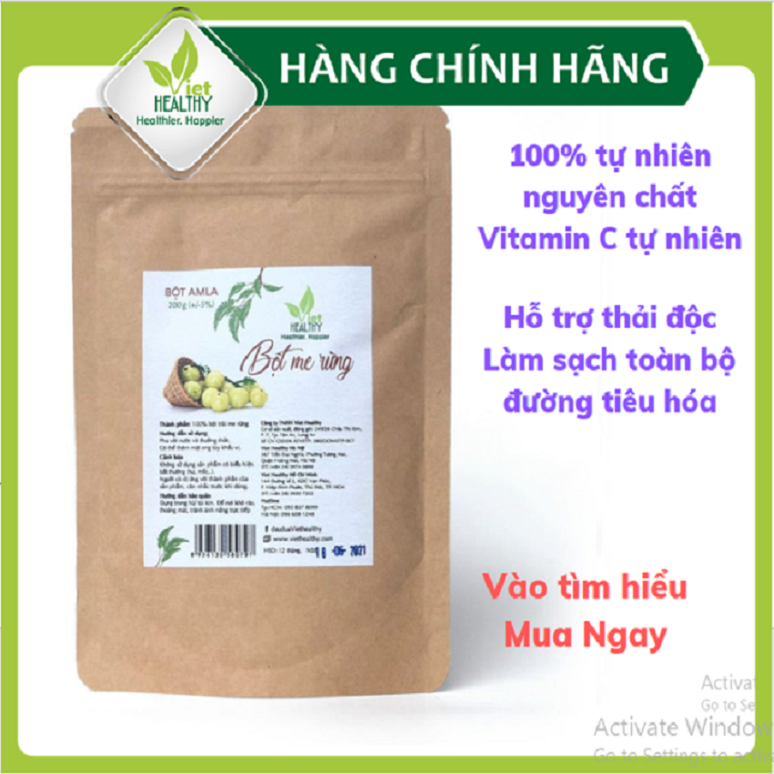 Bột Amla nguyên chất Viet Healthy 200gr