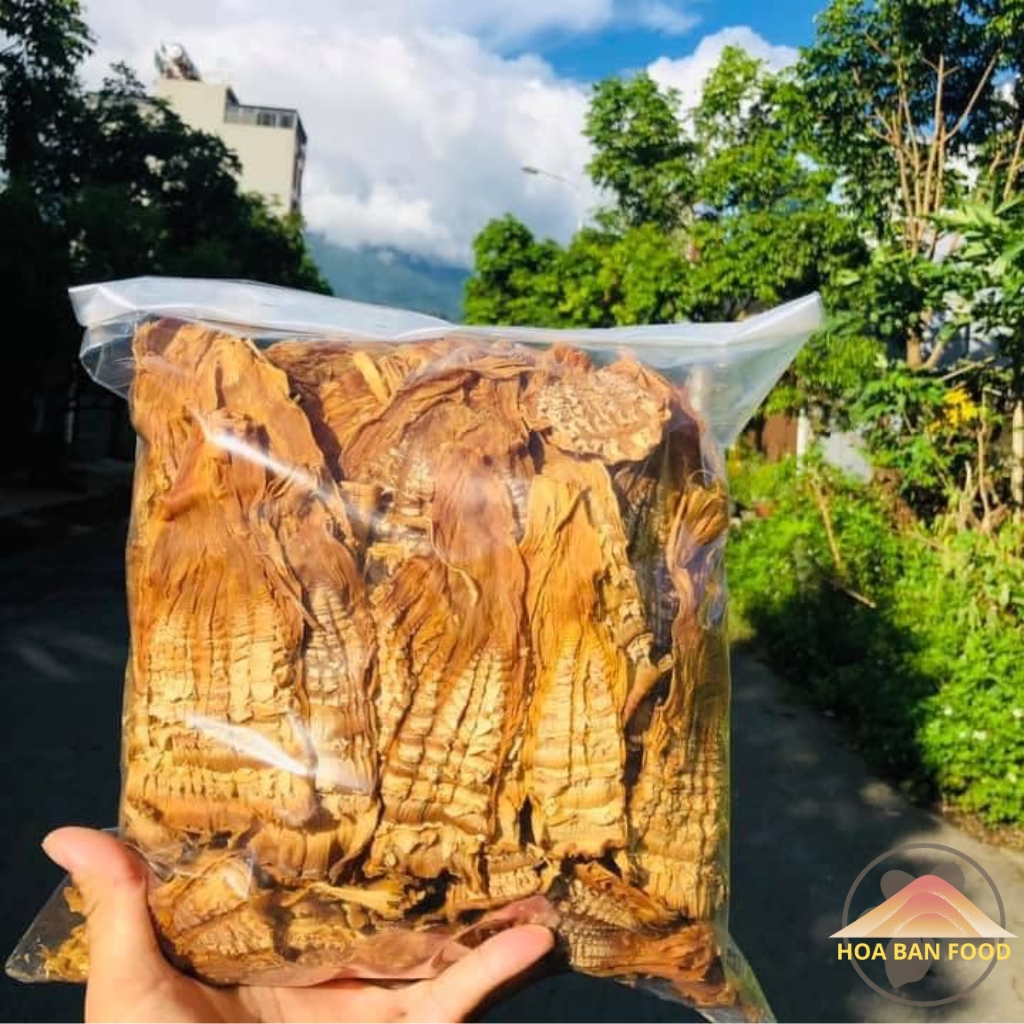 Măng bẹ (măng vầu) khô Tây Bắc HOA BAN FOOD loại 1 loại ngon đặc biệt (dày, giòn, ngon). Măng rừng vùng núi cao Mường Tè, Lai Châu. Đặc sản măng tre, trúc rừng, măng bẹ, măng rối, măng nứa, măng lưỡi lợn