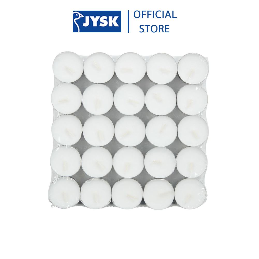 Bộ 50 nến cốc | jysk regner | paraffin | trắng