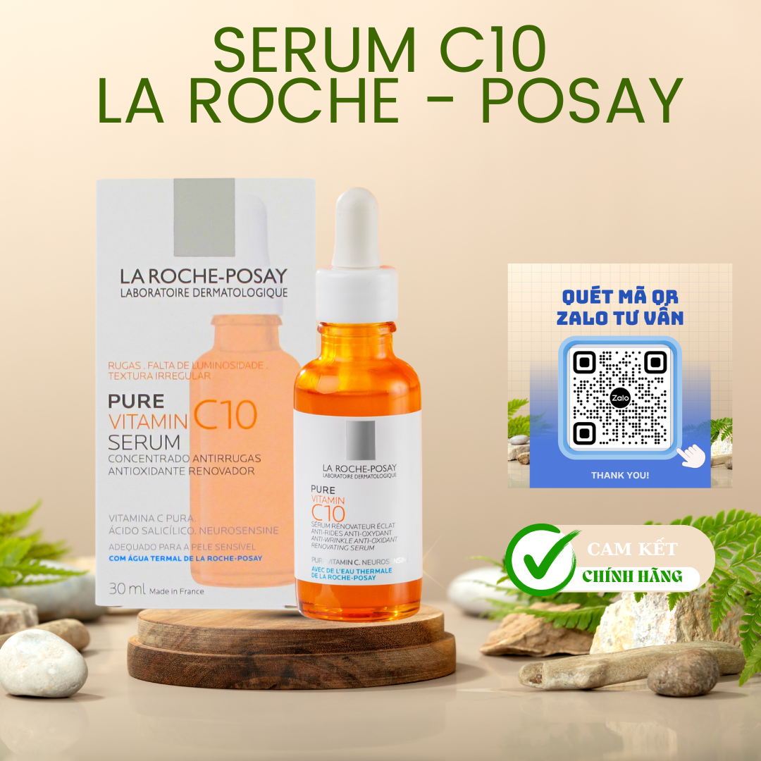 Serum dưỡng trắng da Vitamin C10 La Roche Posay, serum mờ thâm nám 30ml