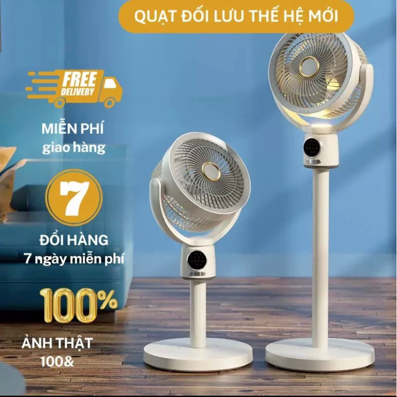 Quạt tích điện Xiaomi Mi-lux F188 đối lưu không khí thế hệ mới, pin 8000mAh