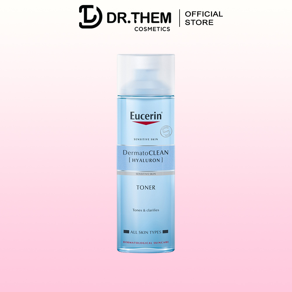 Nước cân bằng eucerin cho da nhạy cảm eucerin dermatoclean hyaluron toner 200ml