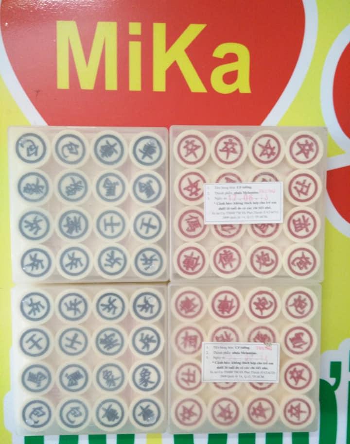 Bộ quân cờ tướng nhựa đặc QCT4