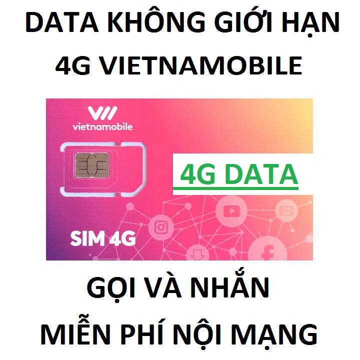 FREESHIP - CHƯA KÍCH HOẠT. SIM VIETNAMOBILE DUY TRÌ 20K THÁNG DATA KHÔNG GIỚI HẠN DUNG LƯỢNG