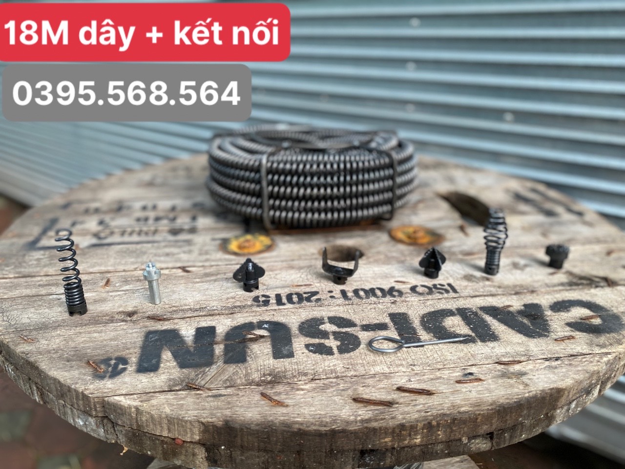 18M dây thông cống + 6 đầu thông+Kết nối
