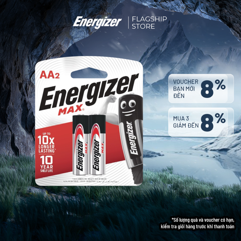 Pin aa energizer max e91 bp2 - vỉ 2 viên