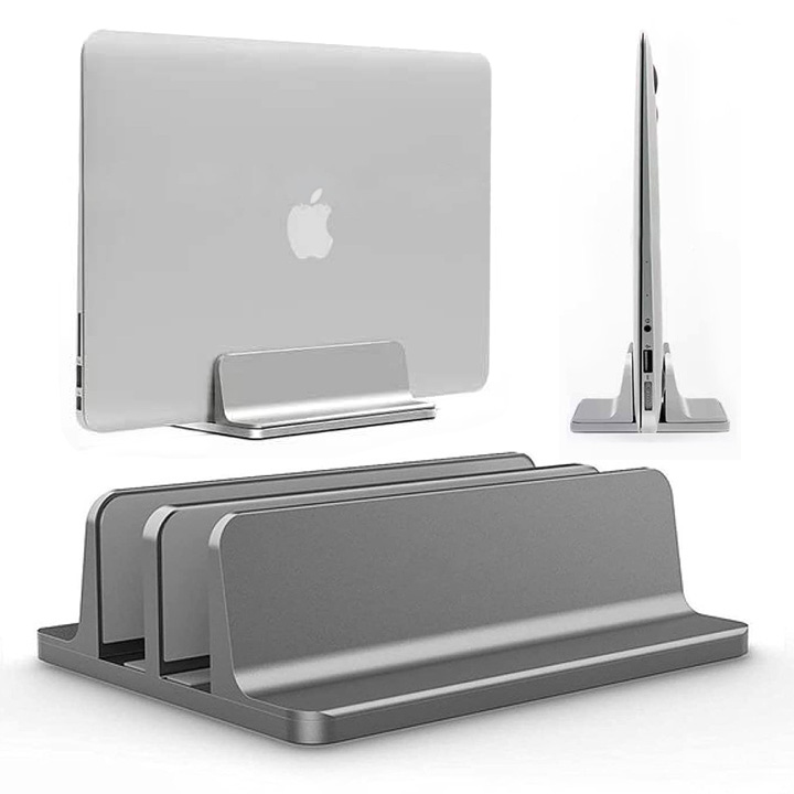 Đế kẹp hợp kim nhôm dựng laptop, MTB, ĐT thẳng đứng tiết kiệm không gian - DTN27 DTN28