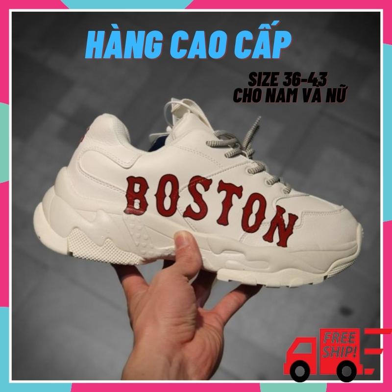 Giày Mlb Boston Nam Nữ cao cấp - Giầy Sneaker thể thao hot trend 2021 full box, bill, hộp tag - Ly Fashion