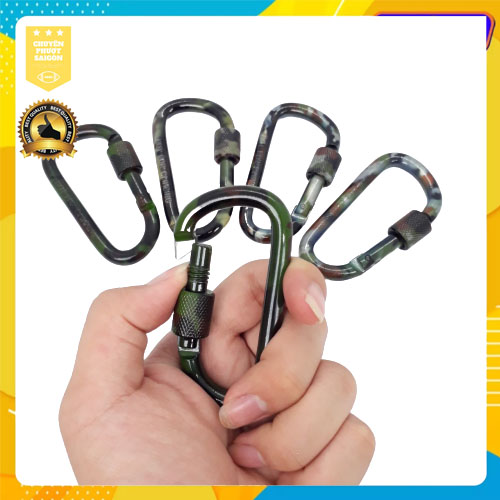 [HCM]MÓC KHÓA NHÔM CAO CẤP CHỮ D KÍCH THƯỚC 8CM MÀU LÍNH