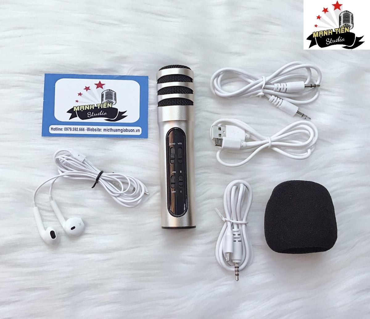 Micro Thu Âm Karaoke Live Stream Bản Nâng Cấp - Micro Livestream C7 Thu Âm