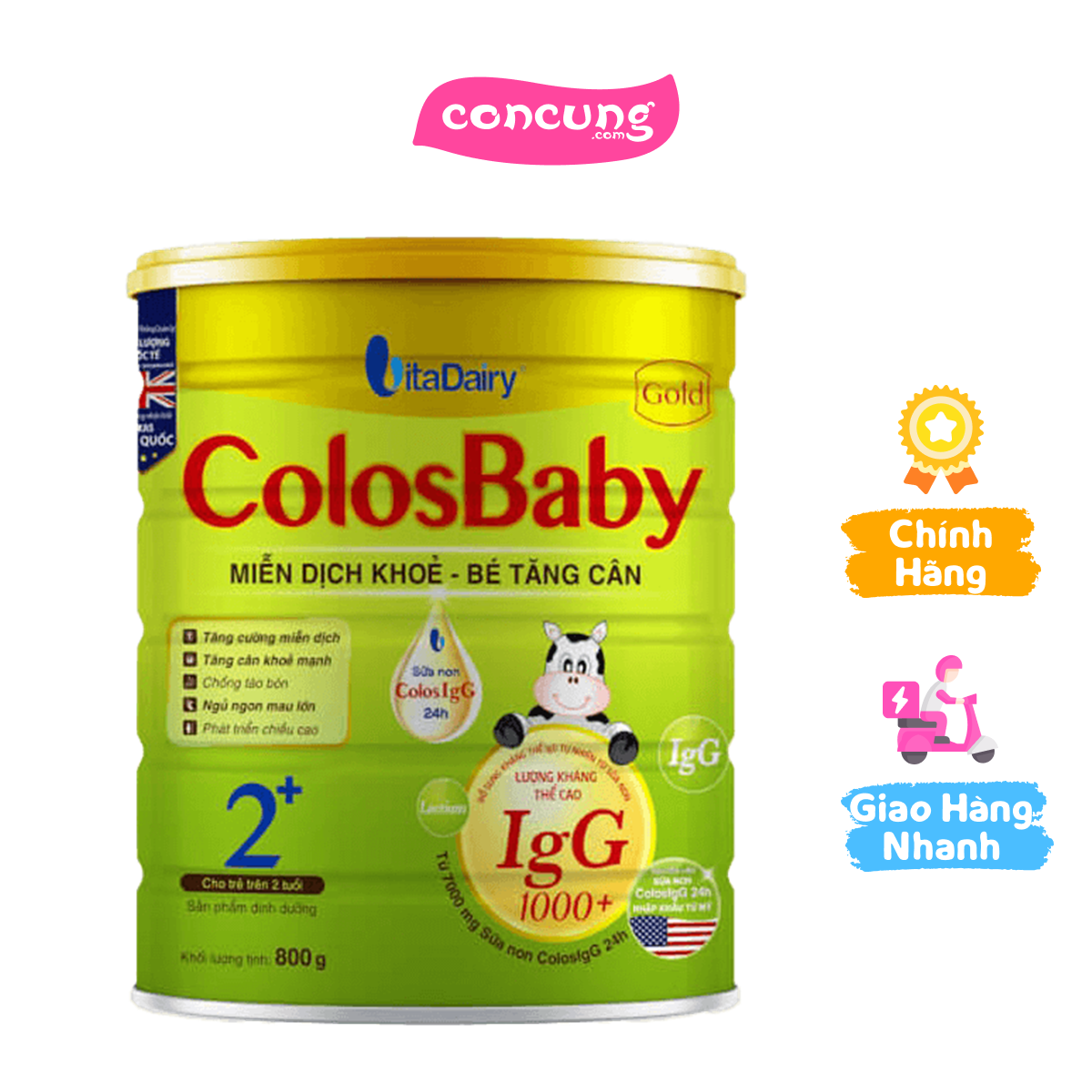 Sữa COLOSBABY GOLD 2+ 800G