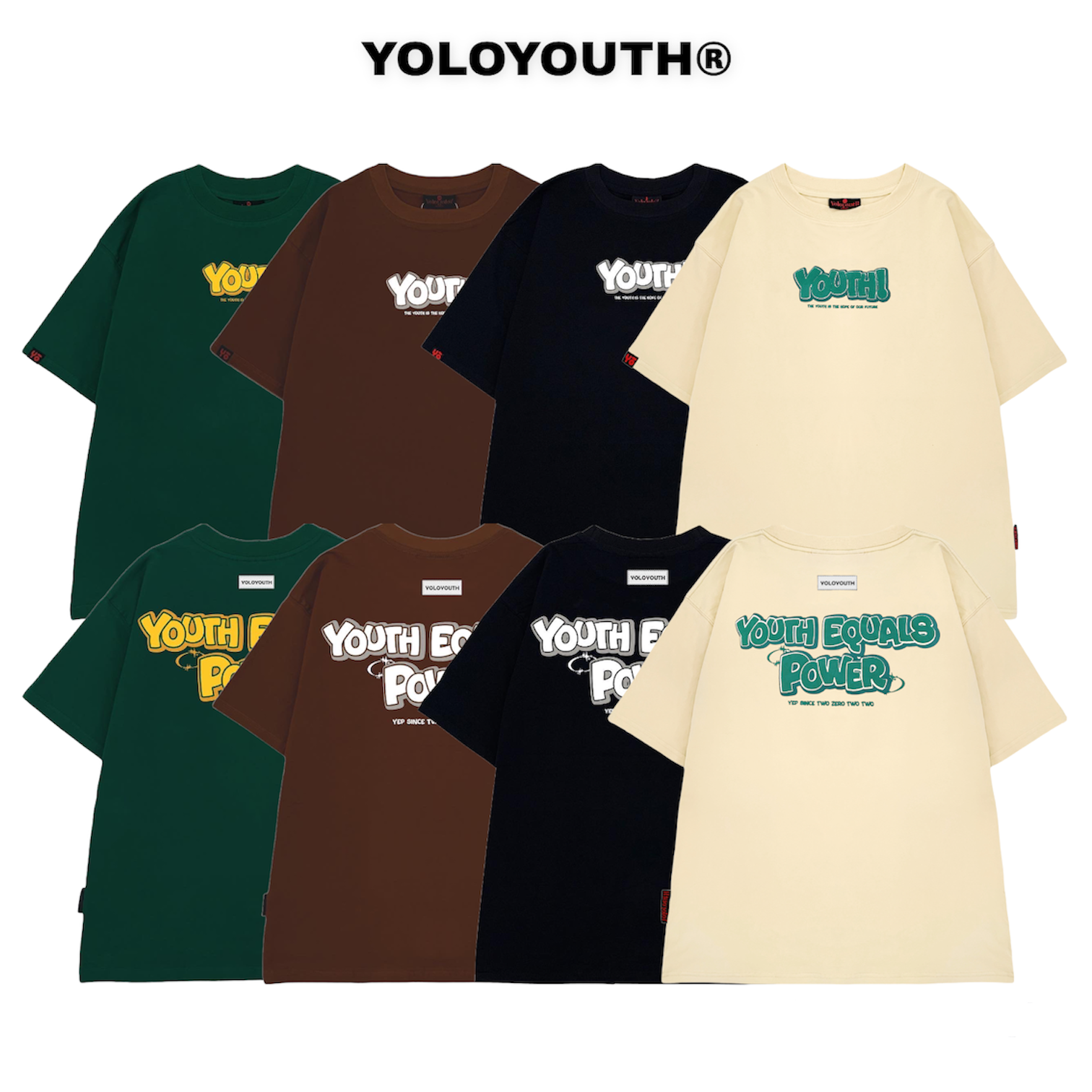 Áo Thun Local Brand YouthPower Signature In Nổi 250gsm