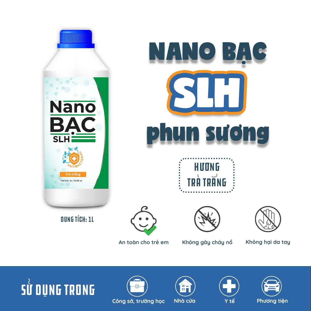 Dung dịch nano bạc slh khử khuẩn, khử mùi nhà cửa 1lit
