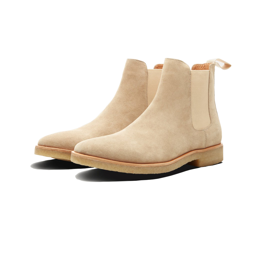 Giày chelsea boots lộn tan chất liệu cao cấp 2022