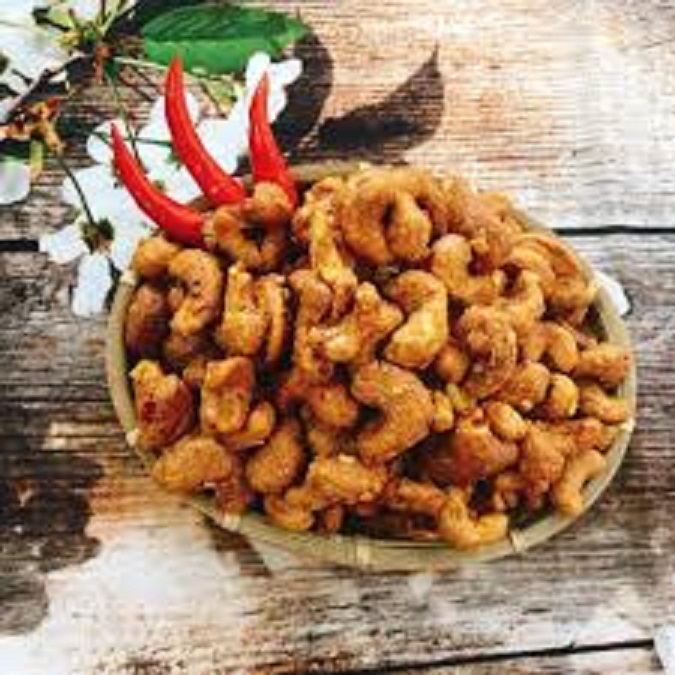 1kg hạt điều rang tỏi ớt - bao ngon