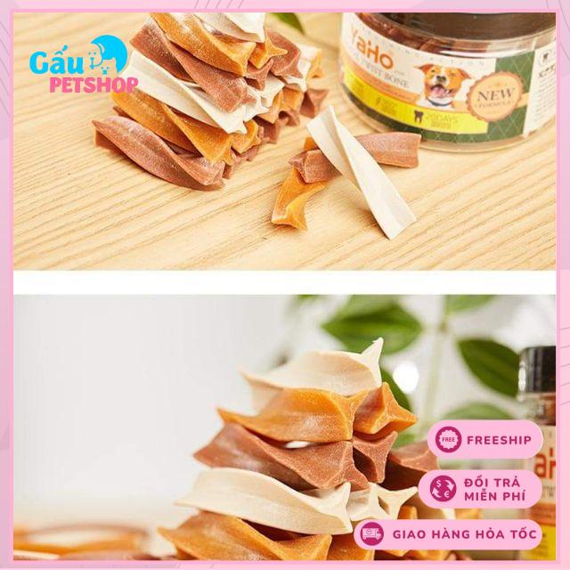 Xương xoắn gặm sạch răng cho chó Yaho hộp 165g nhiều vị