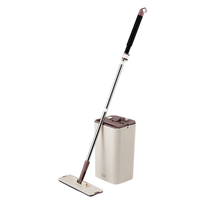 Bộ cây lau nhà lock&lock squeeze flat mop etm471