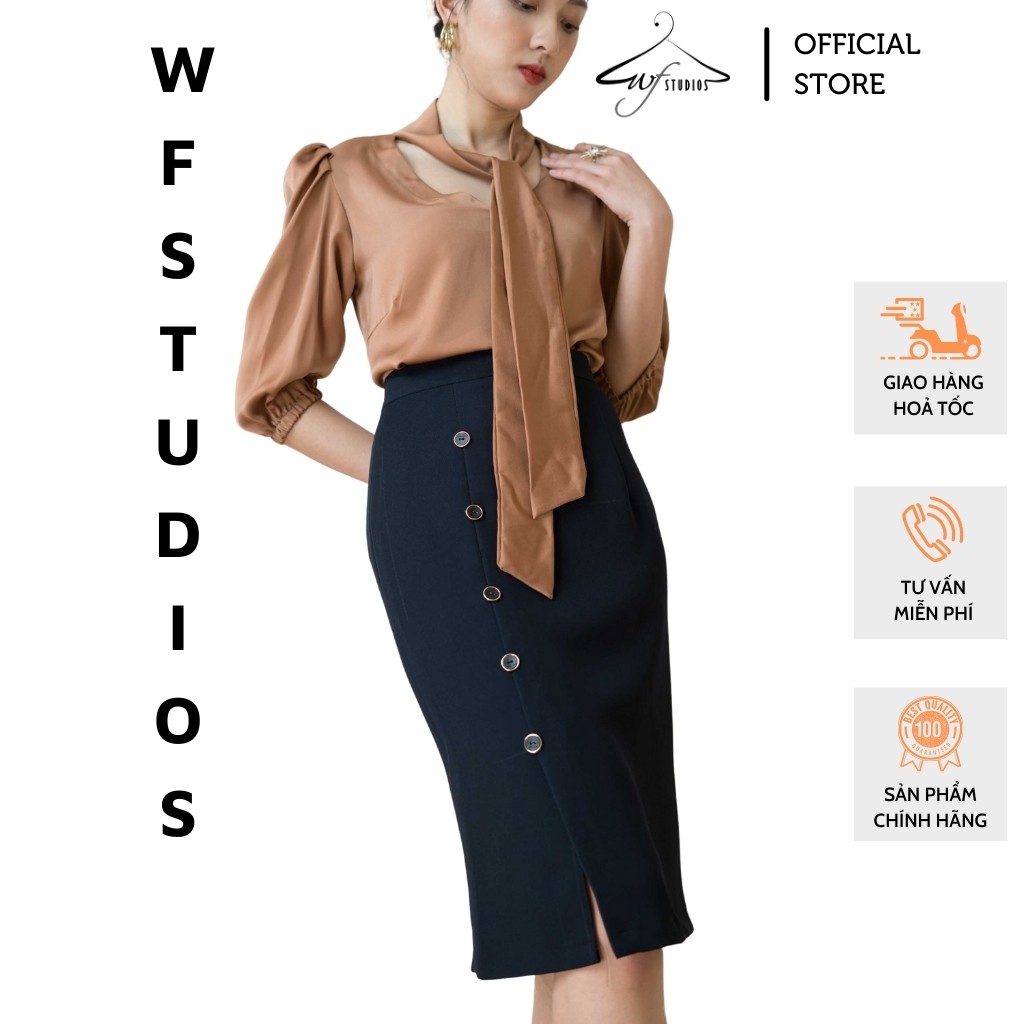 Chân váy bút chì cúc dọc-Jamie Skirt-CV01-wfstudios