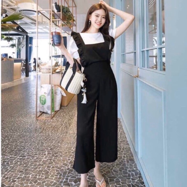 Sét bộ quần yếm tay ngắn dutiec46
