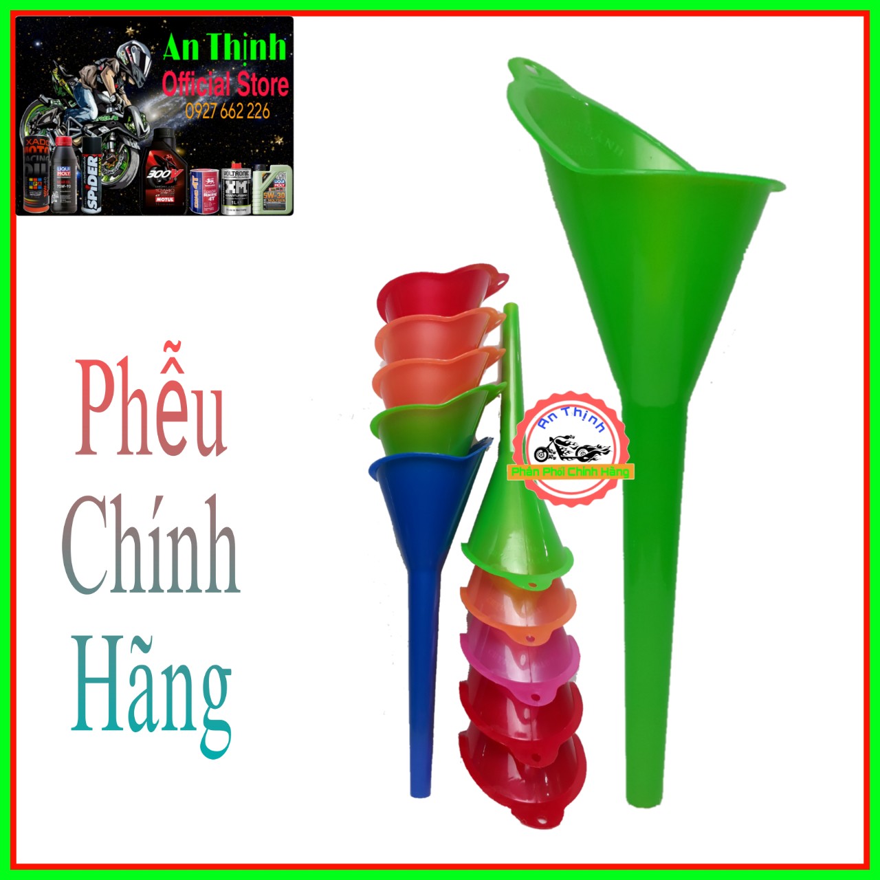 Phễu Rót Dầu Nhớt Chính Hãng, Nhiều Màu