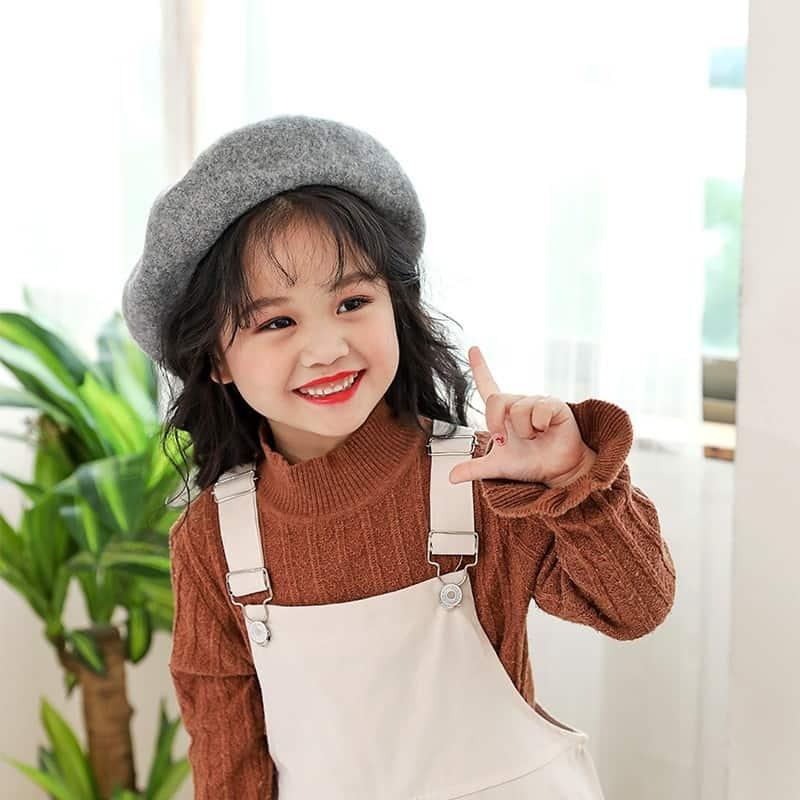 Mũ Nồi Cho Bé Gái Kiểu Dáng Hàn Quốc Xinh Xắn (2-6 tuổi)