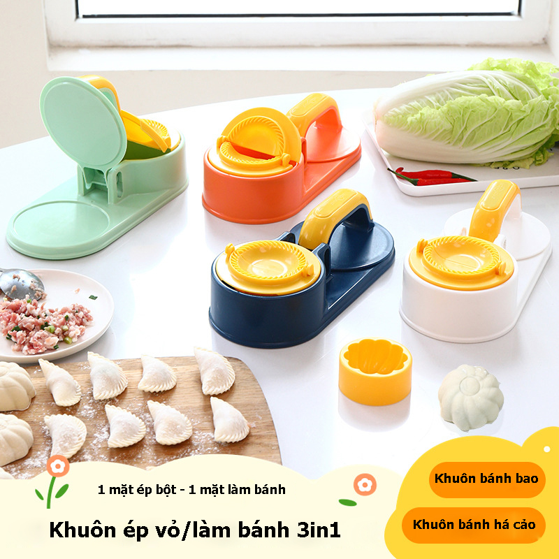 Khuôn Ép Bột Làm Vỏ Bánh Siêu Nhanh Khuôn Làm bánh Gối Há Cảo Tiện Dụng Cho Nhà Bếp