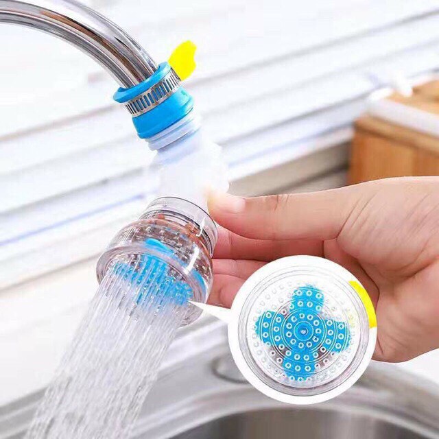 Đầu vòi nước tăng áp dây nối đầu vòi nước tăng áp có nút điều chỉnh xoay 360 cực hot