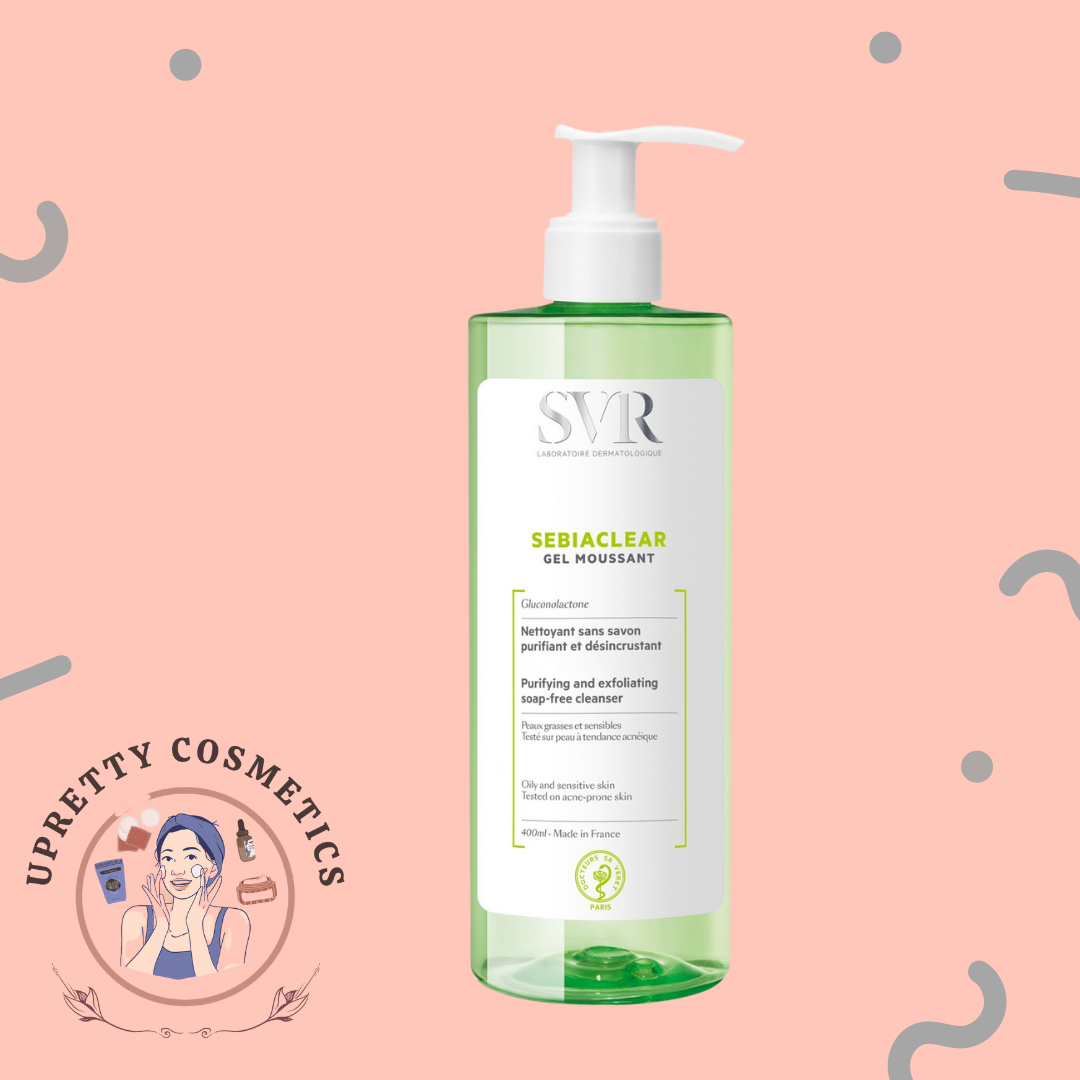 Sữa rửa mặt dạng gel SVR Sebiaclear Gel Moussant - Da dầu mụn & Nhạy cảm