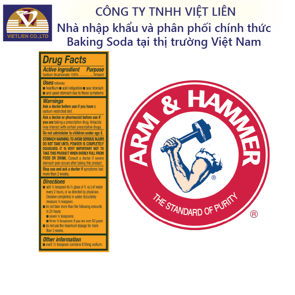 Muối nổi baking soda tinh khiết 453g