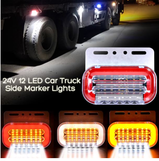 Đèn sườn, Đèn hông soi lốp Led nhá 12v-24v xe tải, container